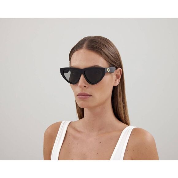 NEW Gucci Sunglasses GG1333S 001 Black Grey Women Authentic - Picture 9 of 9